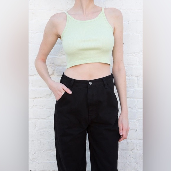 Brandy Melville light green cropped tank top - Picture 4 of 4
